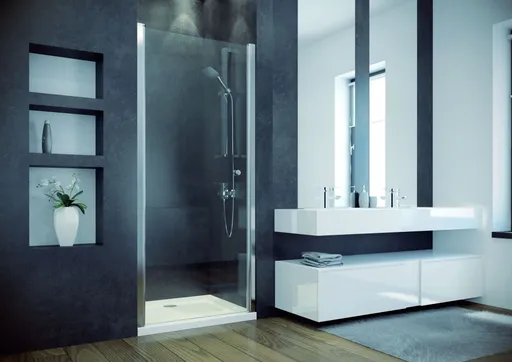 BESCO - Bezrámové sprchové dvere SINCO - Farba rámu zásteny - Hliník chróm, Rozmer A - 90, Smer zatváranie - Univerzálny Ľavé / Pravé, Výplň - Číre bezpečnostné sklo - 6 mm, Výška - 195 BCSIN90