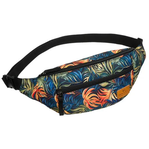 Módna kapsička na bedrá alebo cez rameno na zips