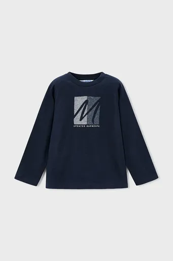 Detská bavlnená košeľa s dlhým rukávom Mayoral