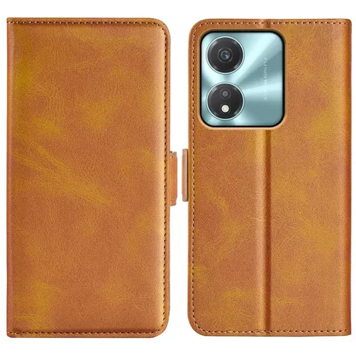 SIDE Peňaženkové puzdro pre Honor X5c Plus svetlohnedé