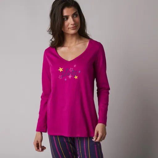 Pyžamové tričko Estrella s dlhými rukávmi