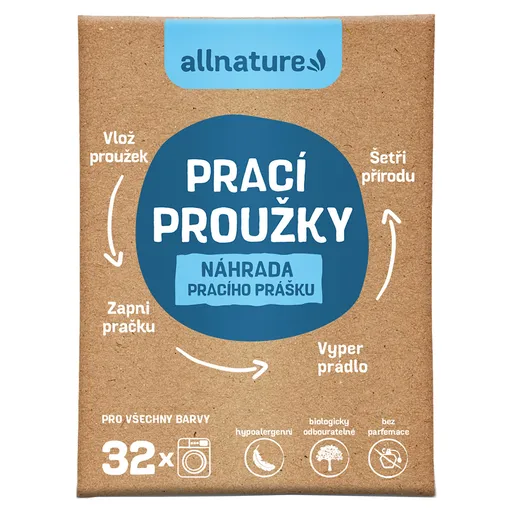 ALLNATURE Pracie prúžky 16 kusov 32 praní