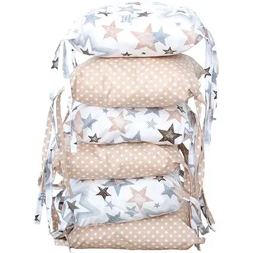 BabyTýpka vankúšikový mantinel – Sky Beige (8594201221972)
