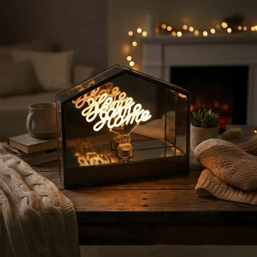 Skleněná dekorace Home, 18 x 15 cm