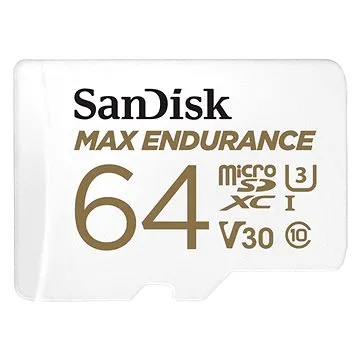 SanDisk microSDXC 64GB Max Endurance + SD adaptér (SDSQQVR-064G-GN6IA)
