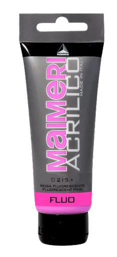 MAIMERI ACRILICO - Akrylové farby 215 - fluorescent pink, 0,075 L