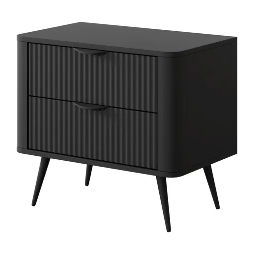 ArtLas Nočný stolík LINA 2S | čierna