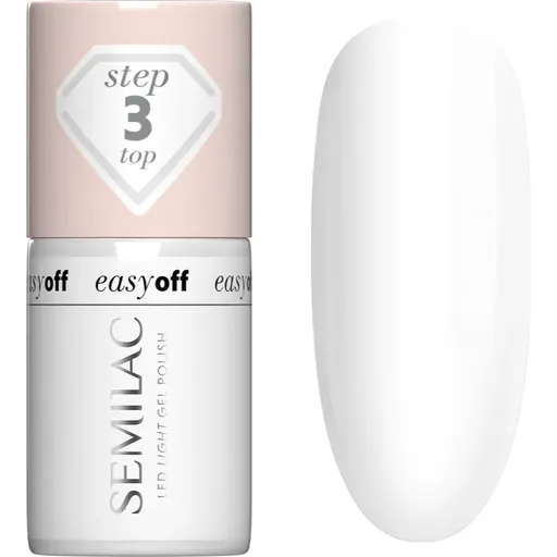 Semilac Easy Off Step 3 gélový vrchný lak na nechty 7 ml