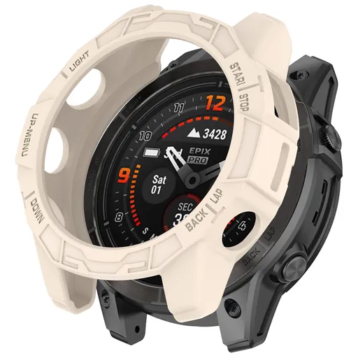 TPU HALF COVER Kryt pre Garmin Fenix 7 Pro 47mm STARLIGHT