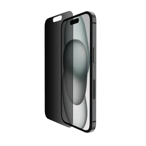 Belkin SCREENFORCE™ TemperedGlass Privacy Anti-Microbial ochranné privátne sklo pre iPhone 15 / 14 Pre