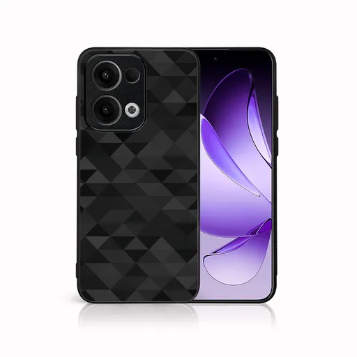 MY ART Ochranný kryt pre Oppo Reno13 5G BLACK TRIANGLES (232)