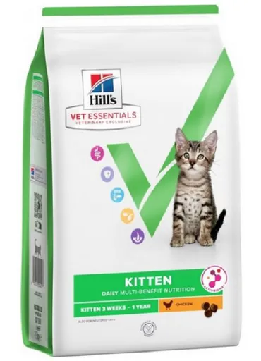 HILLS VE Feline Multi Benefit Kitten Chicken granule pre mačiatka 1,5kg