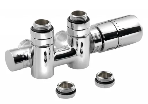 SAPHO - TWIN COMBI termostatická pripojovacia súprava ventil pre stredové pripojenie, pravá, chróm CP5010S