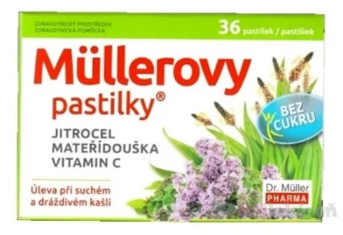 Dr. Müller Müllerovy s jitr.mateř. bez cukru 12 pastiliek