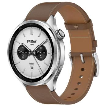 LEATHER Kožený remienok pre Xiaomi Watch S4 hnedý