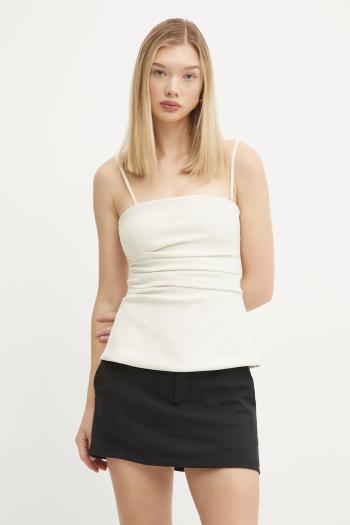 Top Abercrombie & Fitch béžová farba, jednofarebná, KI140-4638