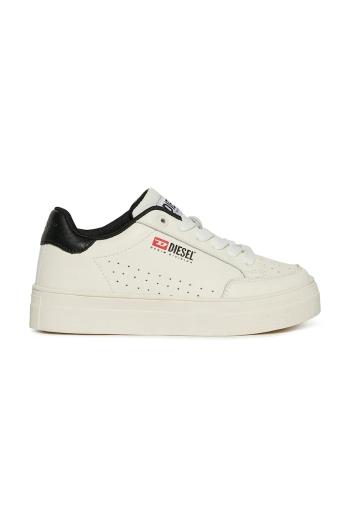 Detské kožené tenisky Diesel VANEELA S-VANEELA VTG SNEAKERS biela farba, BC0562