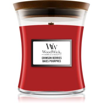 Woodwick Crimson Berries vonná sviečka s dreveným knotom 275 g