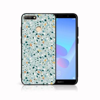 MY ART Ochranný kryt pre Huawei Y6 Prime 2018 BLUE TERRAZZO (164)