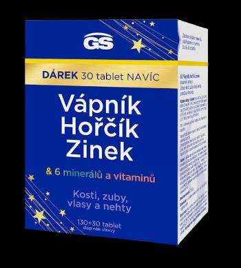 GS Vápnik, horčík, zinok 130 + 30 tabliet