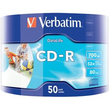 VERBATIM CD-R 700MB, 52x, wrap 50 ks (43787)