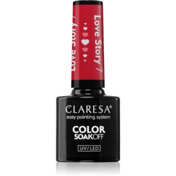 Claresa SoakOff UV/LED Color Love Story gélový lak na nechty odtieň 7 5 g