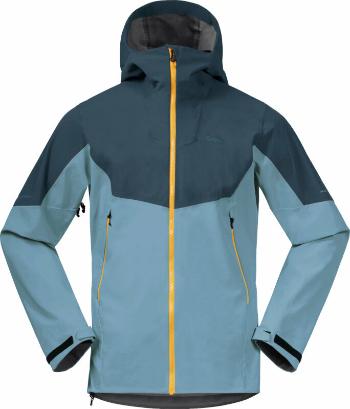 Bergans Senja Hybrid Softshell Jacket Smoke Blue/Orion Blue/Light Golden Yellow S Lyžiarska bunda