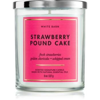 Bath & Body Works Strawberry Pound Cake vonná sviečka 227 g