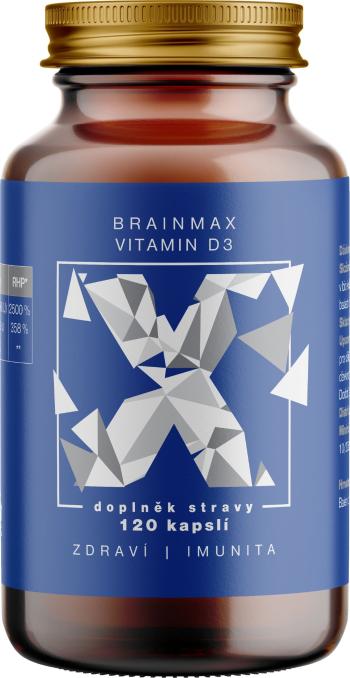 BRAINMAX Vitamin D3, 5000 IU, rostlinných 120 kapslí