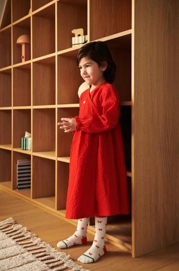 Dievčenské šaty Liewood Cleo Dress červená farba, mini, áčkový strih, LW19965