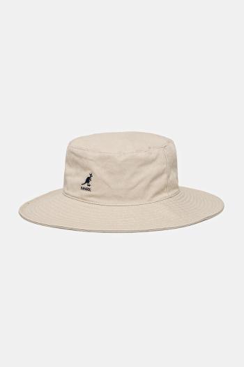 Bavlnený klobúk Kangol WASHED FISHERMAN béžová farba, bavlnený, K5368.KH262