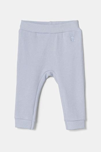 Detské bavlnené tepláky United Colors of Benetton jednofarebné, 3J70AF01R