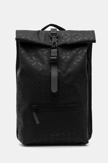 Ruksak Rains Rolltop Rucksack W3 čierna farba, veľký, vzorovaná, 13320
