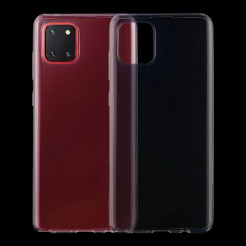 Silikónový obal Samsung Galaxy A81 priehľadný