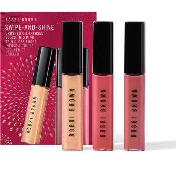 Bobbi Brown Holiday Swipe-and-Shine Crushed Oil-Infused Gloss Trio sada hydratačných leskov na pery