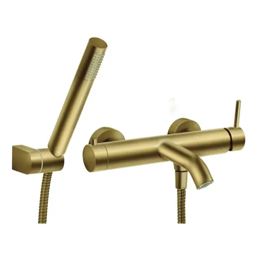 Vaňová batéria Novaservis Ferro Ciriculus s vaňovým setom brúsené zlato BCK11BG