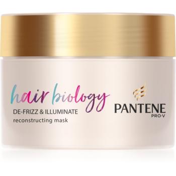 Pantene Hair Biology De-Frizz & Illuminate maska na vlasy pre suché a farbené vlasy 160 ml