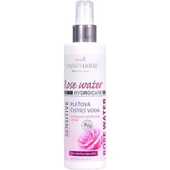 VIVACO Vivapharm Rose Water pleťová čistiaca voda s ružovou vodou 200 ml (8595635216244)