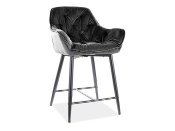 Barová stolička CHERRY H-1 VELVET Signal