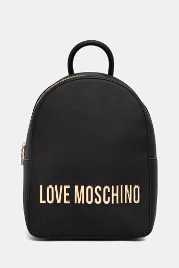 Ruksak Love Moschino dámsky, čierna farba, veľký, s nášivkou, JC4193PP1