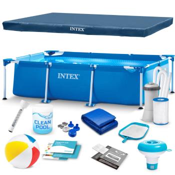 Keretes kerti medence 300 x 200 x 75 cm 15 az 1-ben INTEX 28272