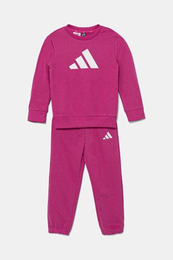 Detská tepláková súprava adidas ružová farba, JC9646