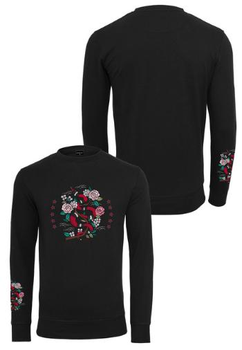 Mr. Tee Snake Flowers Crewneck black - L