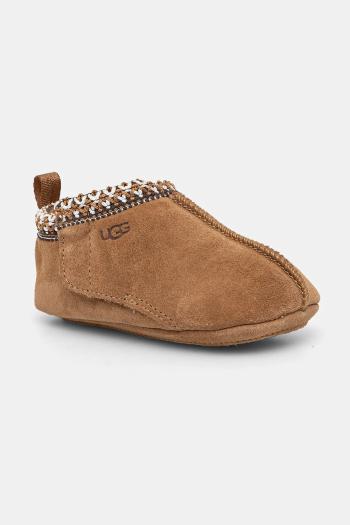 Semišové topánky pre bábätká UGG BABY TASMAN béžová farba, 1130359I