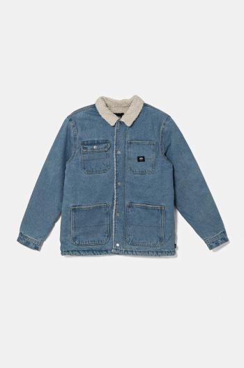 Detská rifľová bunda Vans BY Drill Chore Denim Sherpa Coat VN000K5FCDX1