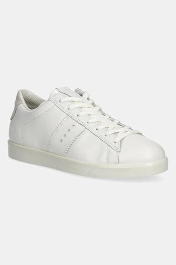 Kožené tenisky Ecco Street Lite Sneaker dámske, biela farba, 212803-59390