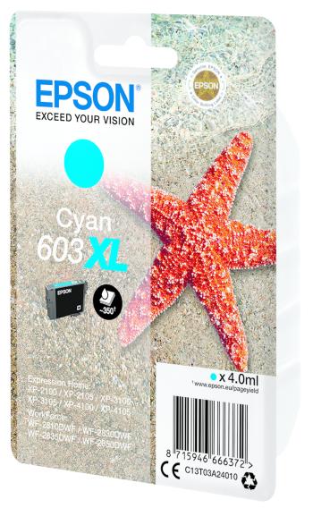 Epson 603XL C13T03A24010 azúrová (cyan) originálna cartridge