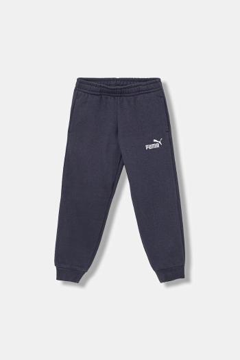 Detské tepláky Puma ESS No. 1 Logo Sweatpants FL PS tmavomodrá farba, s potlačou, 684933
