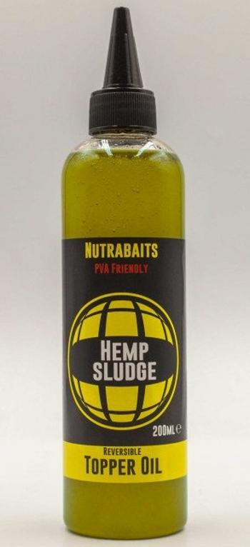 Nutrabaits topper polievací olej hemp sludge 250 ml konopný