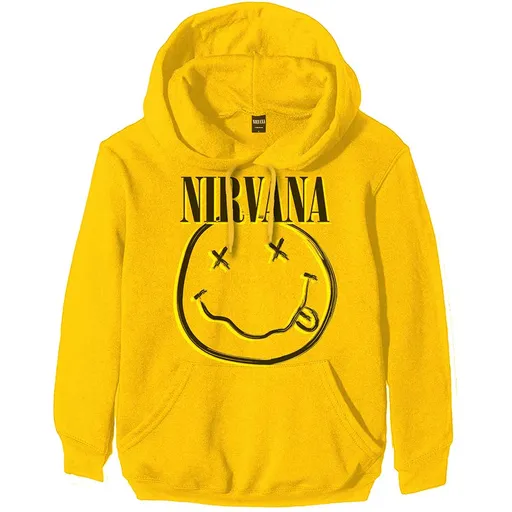 Nirvana mikina Inverse Smiley Žltá XL